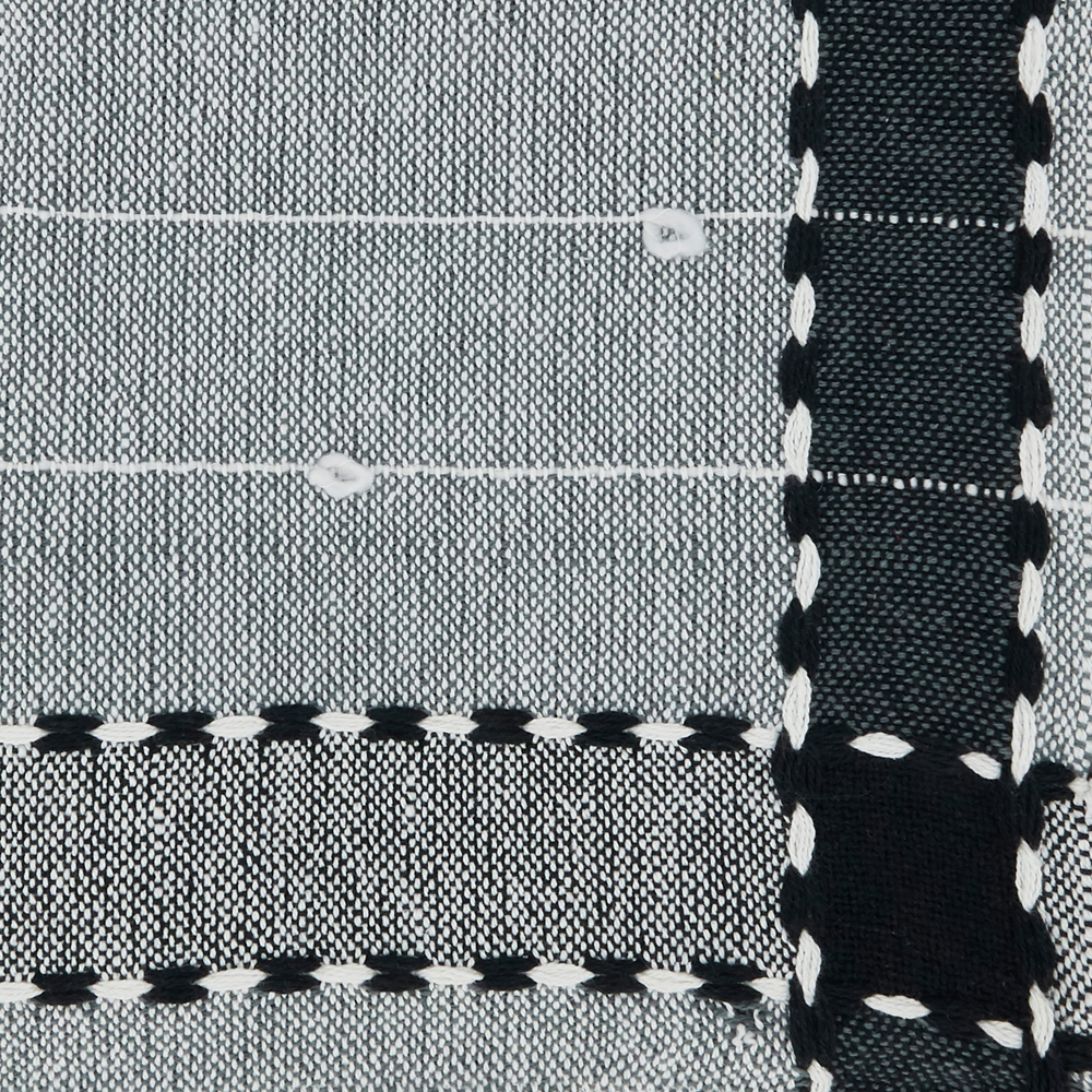 Banded Tassel Throw