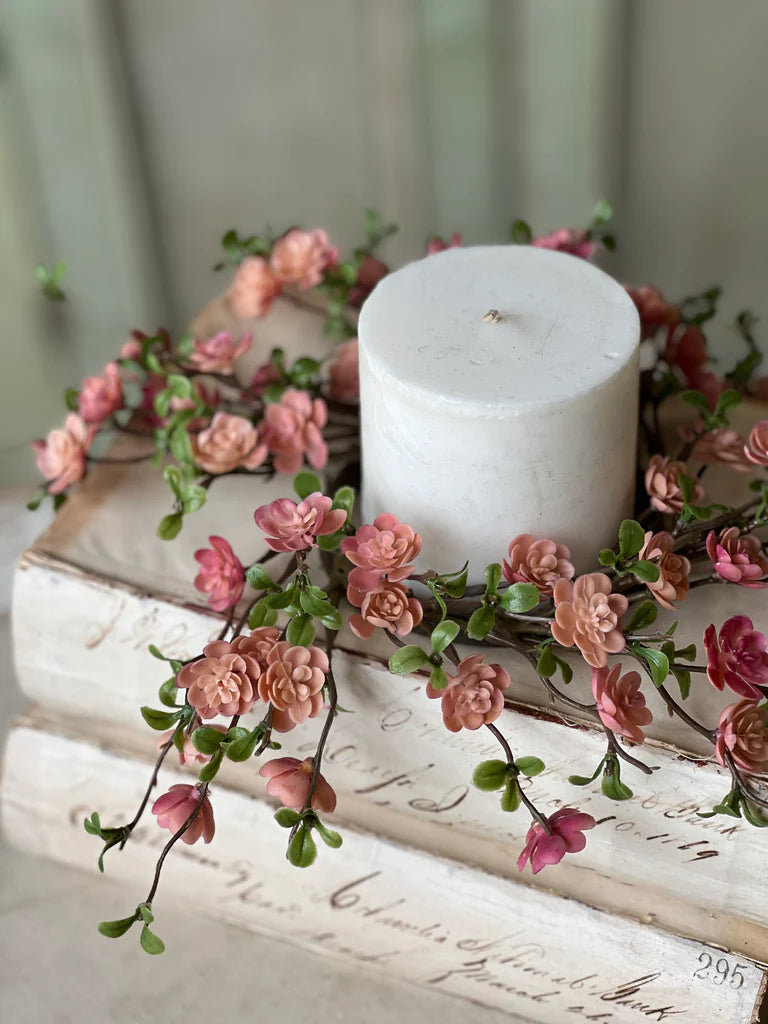 Quince Blooms Candle Ring