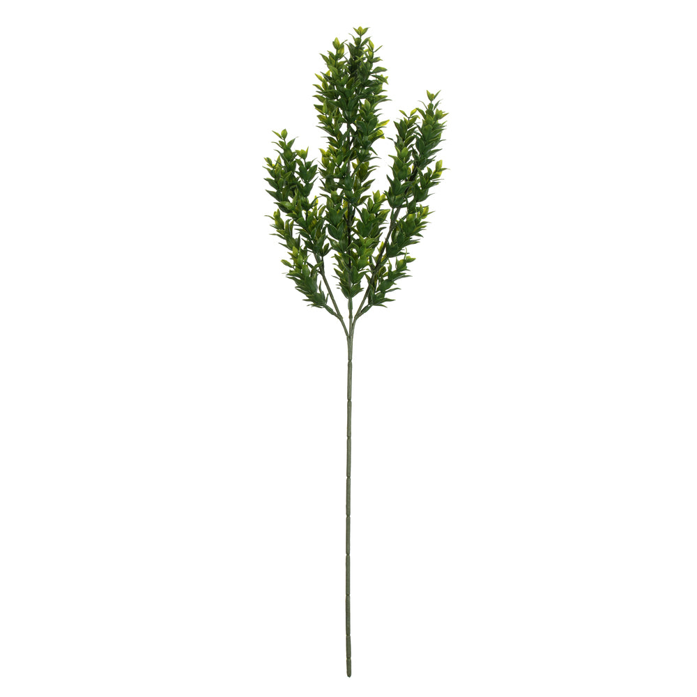 UV Resistant 25.5" Green Mini Leaf Bush