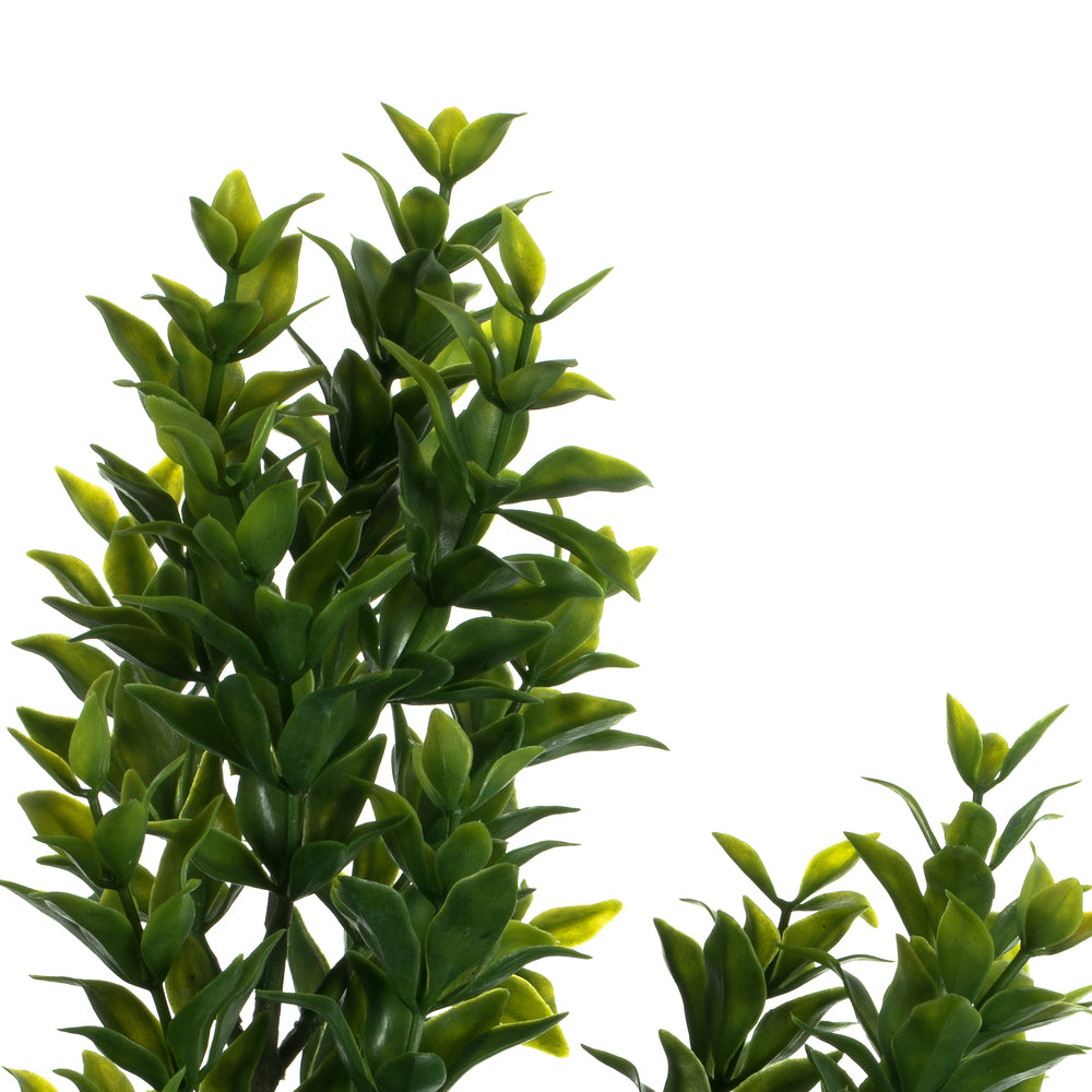 UV Resistant 25.5" Green Mini Leaf Bush