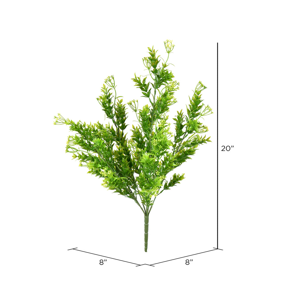 UV Resistant 20" Green Spirea Bush