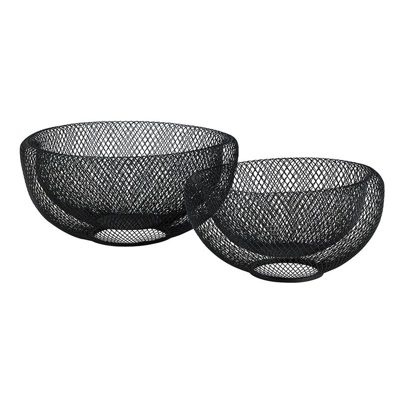 Lg. Metal Mesh Bowl/ Black