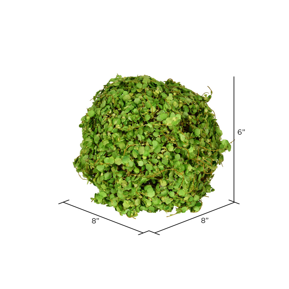 6'' Artificial Green Mini Leaves Ball