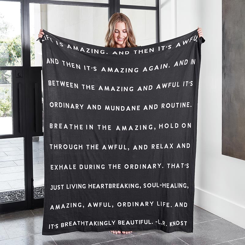 Luxe Throw - Life Is Amazing
