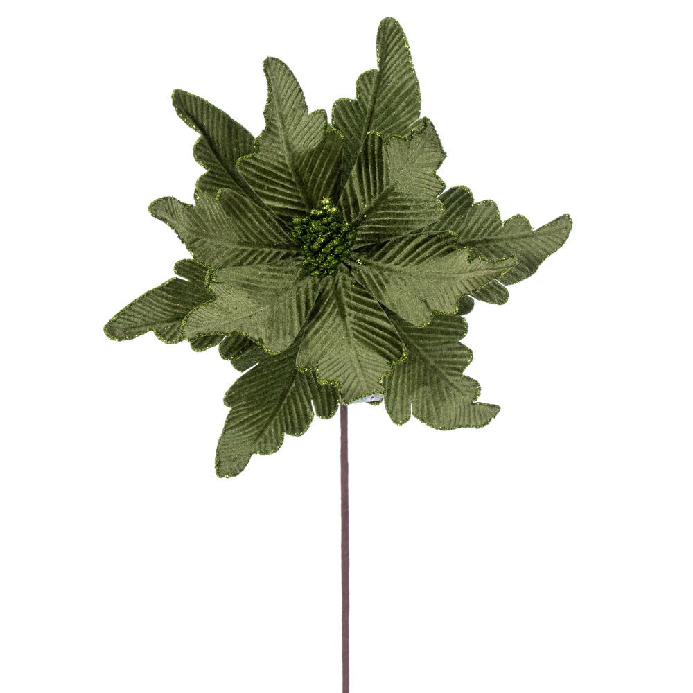 Velvet Poinsettia w/ Glitter
