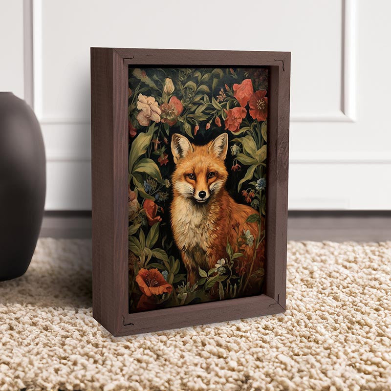 Framed Linen Art - Fox