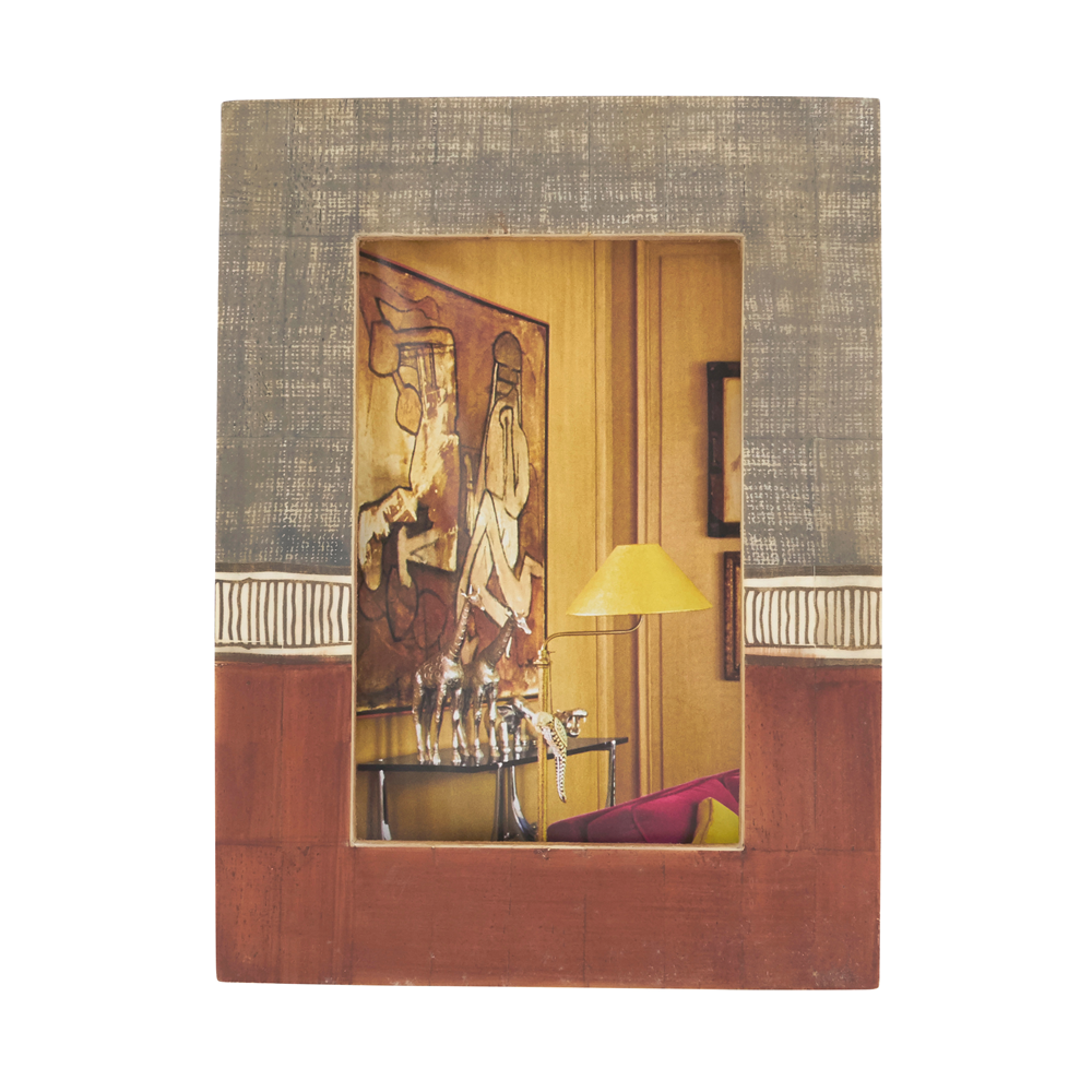 4x6 Two Tone Bone Frame