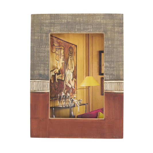 4x6 Two Tone Bone Frame