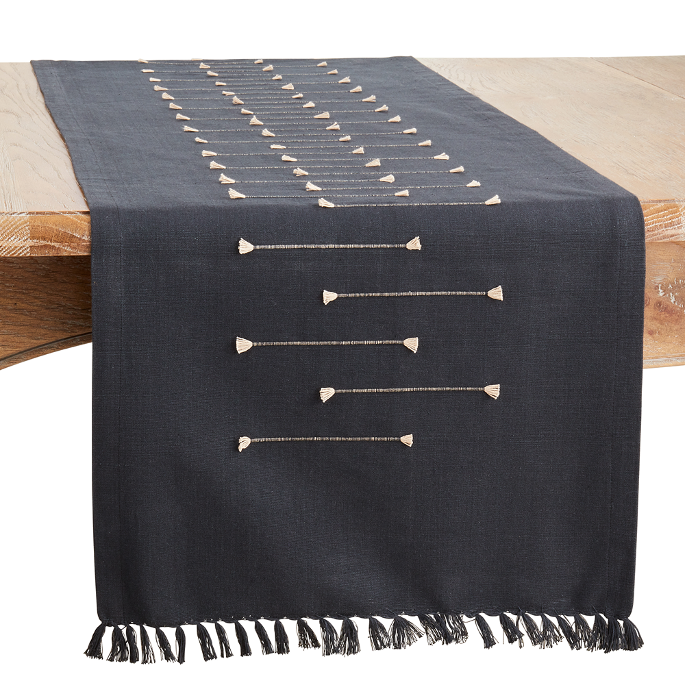 Fringe Line Runner-Black