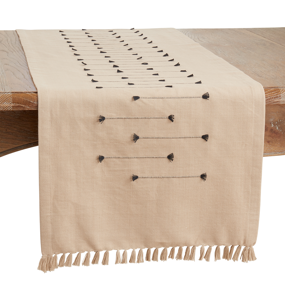Fringe Line Runner-Natural