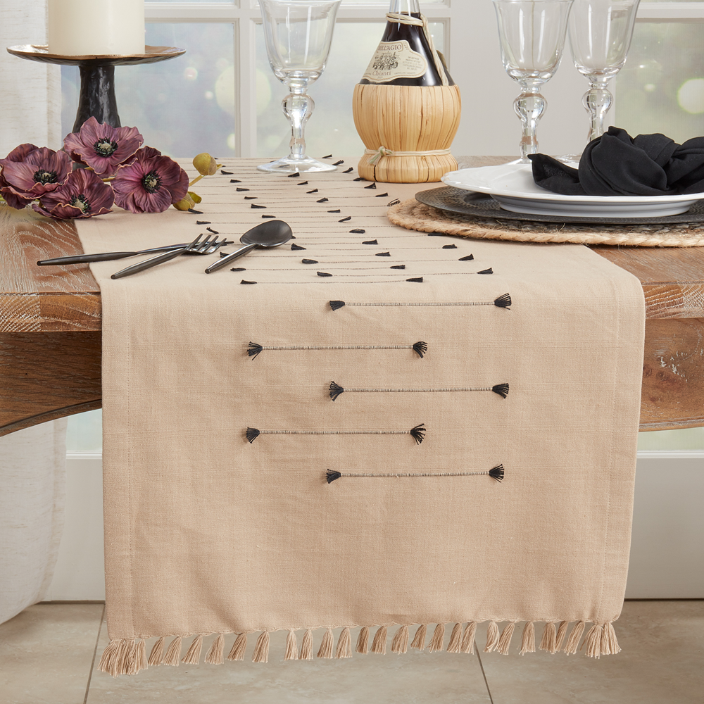 Fringe Line Runner-Natural