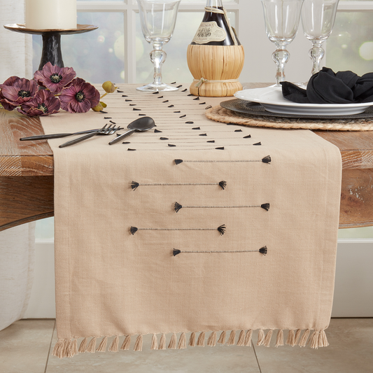 Fringe Line Runner-Natural