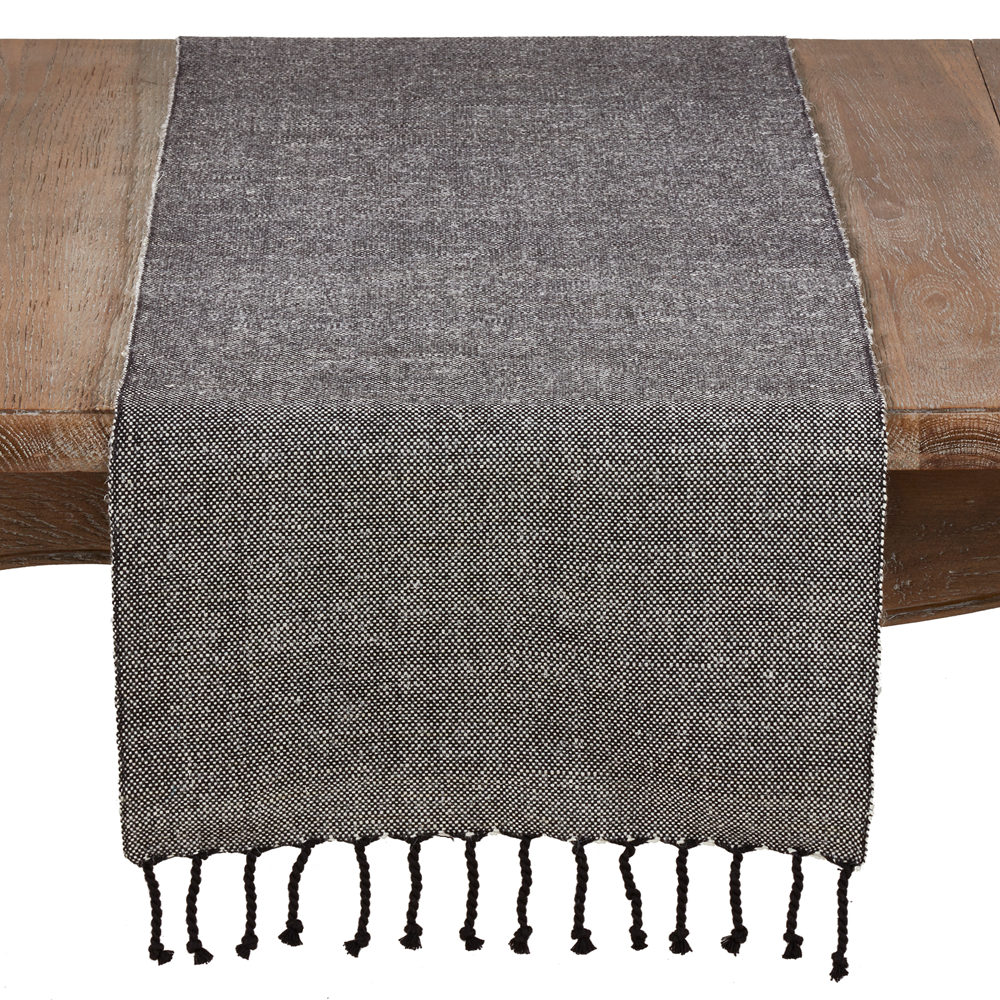 Solid Tassel Runner