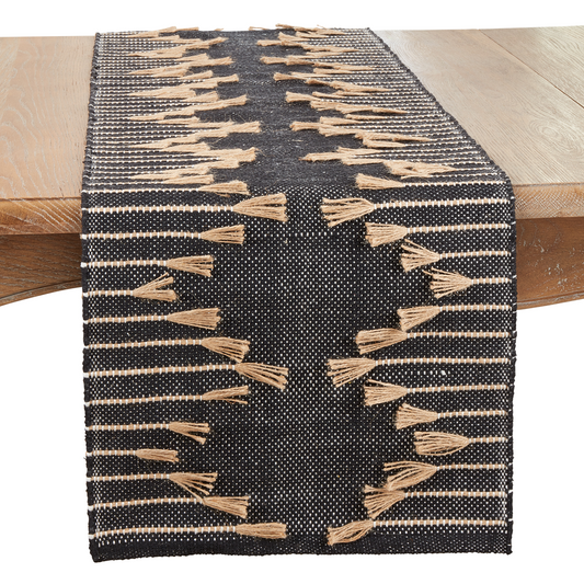Zig Zag Tassel Runner