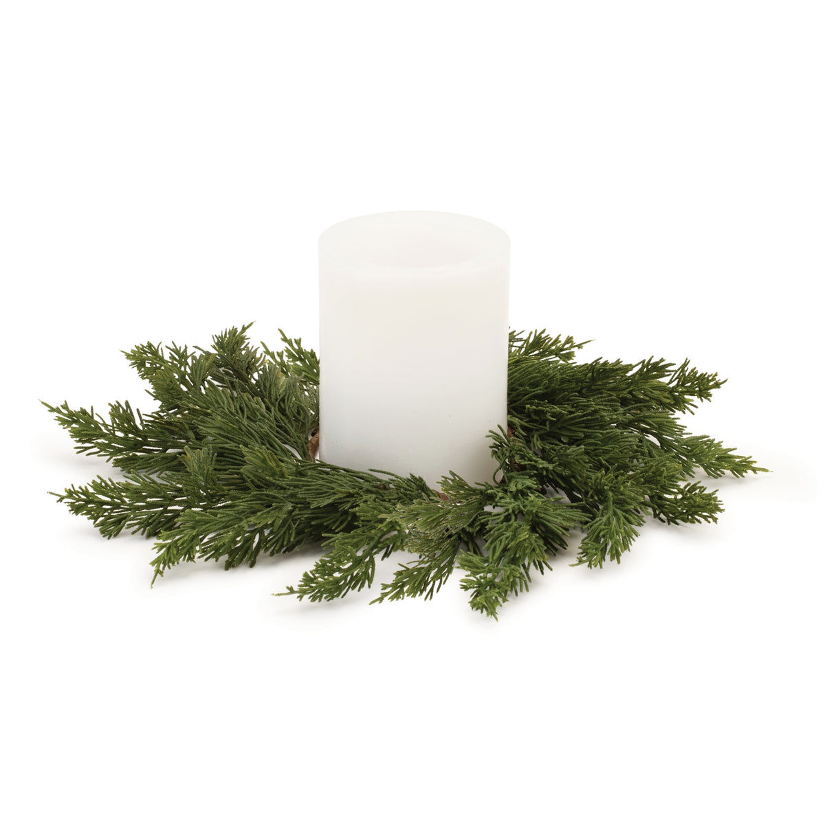 PINE CANDLE RING 16"D