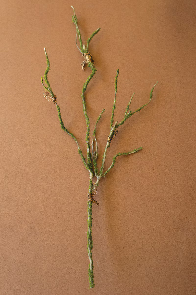 Artificial Moss Covered Branch