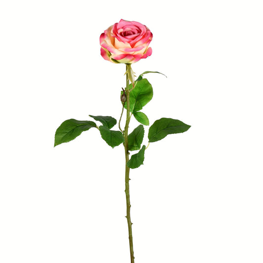 26" Artificial Light Pink Rose Stem