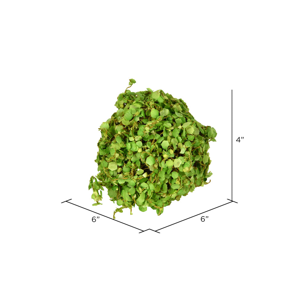 4'' Artificial Green Mini Leaves Ball