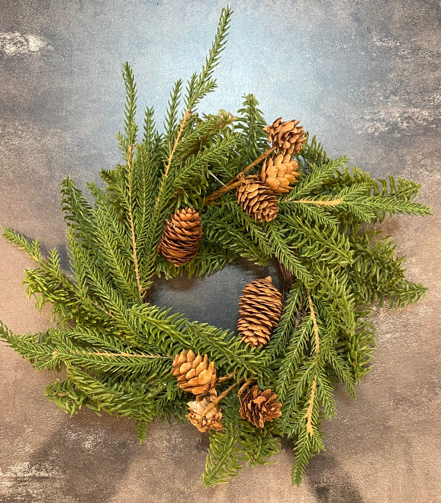 Mixed Pine Wreath 12"