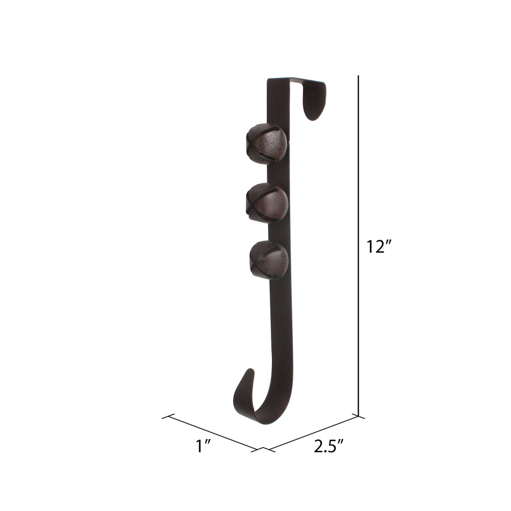 12" Black/Brown Door Hanger Bells