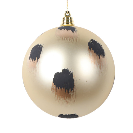 6" Champagne Brush Strokes Ball