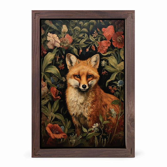 Framed Linen Art - Fox