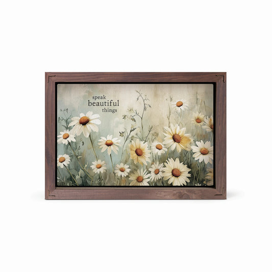 Framed Art - Speak Beautiful