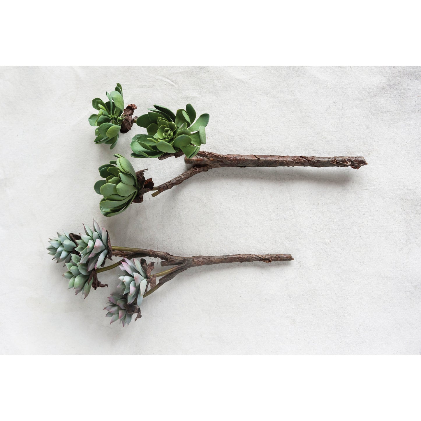 Faux Succulent Branch, set of 2