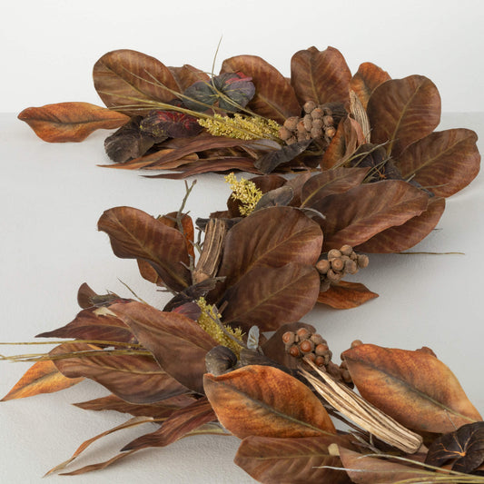 Mixed Magnolia Leaf Garland