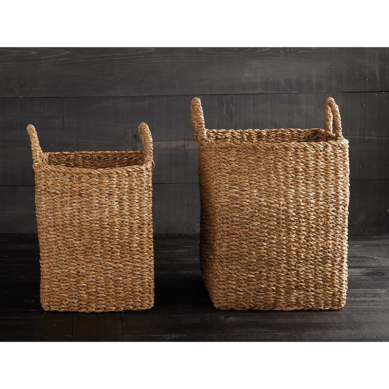 Sea Grass Basket Set - Plant Tub with Handles