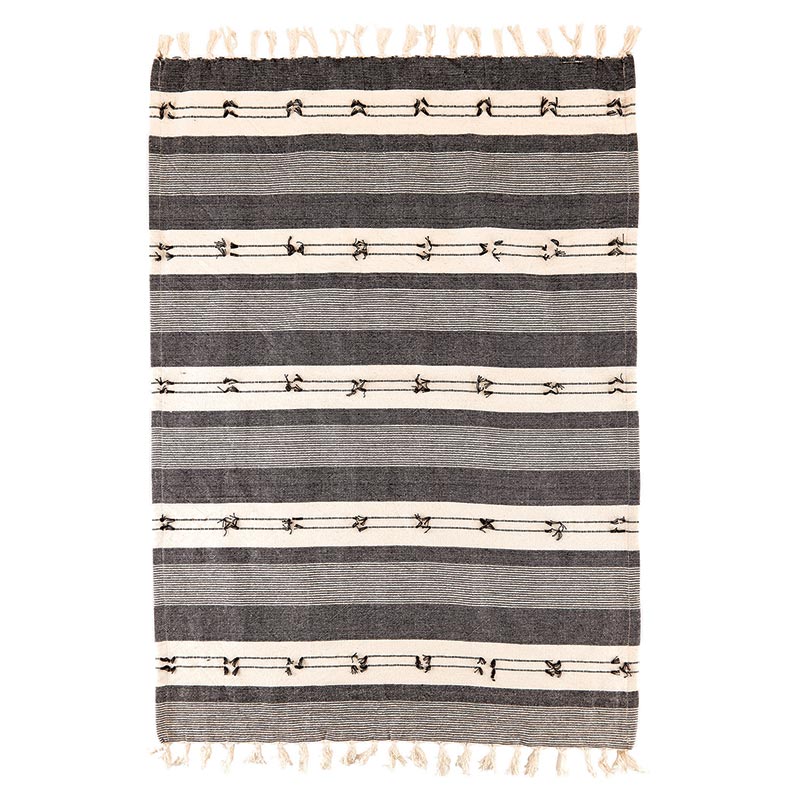 Tea Towel - Black/Natural